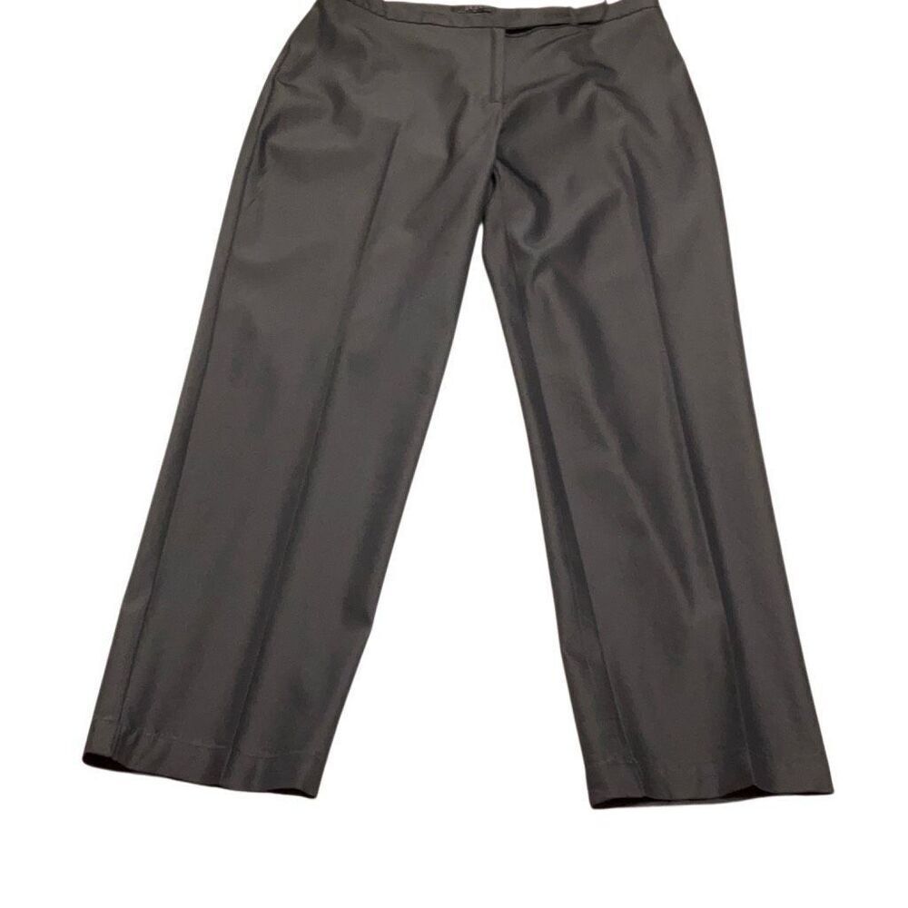 BCBG Max Azria Cigarette Ankle Pants. Charcoal Grey, Size 4. Elegant. Y2K